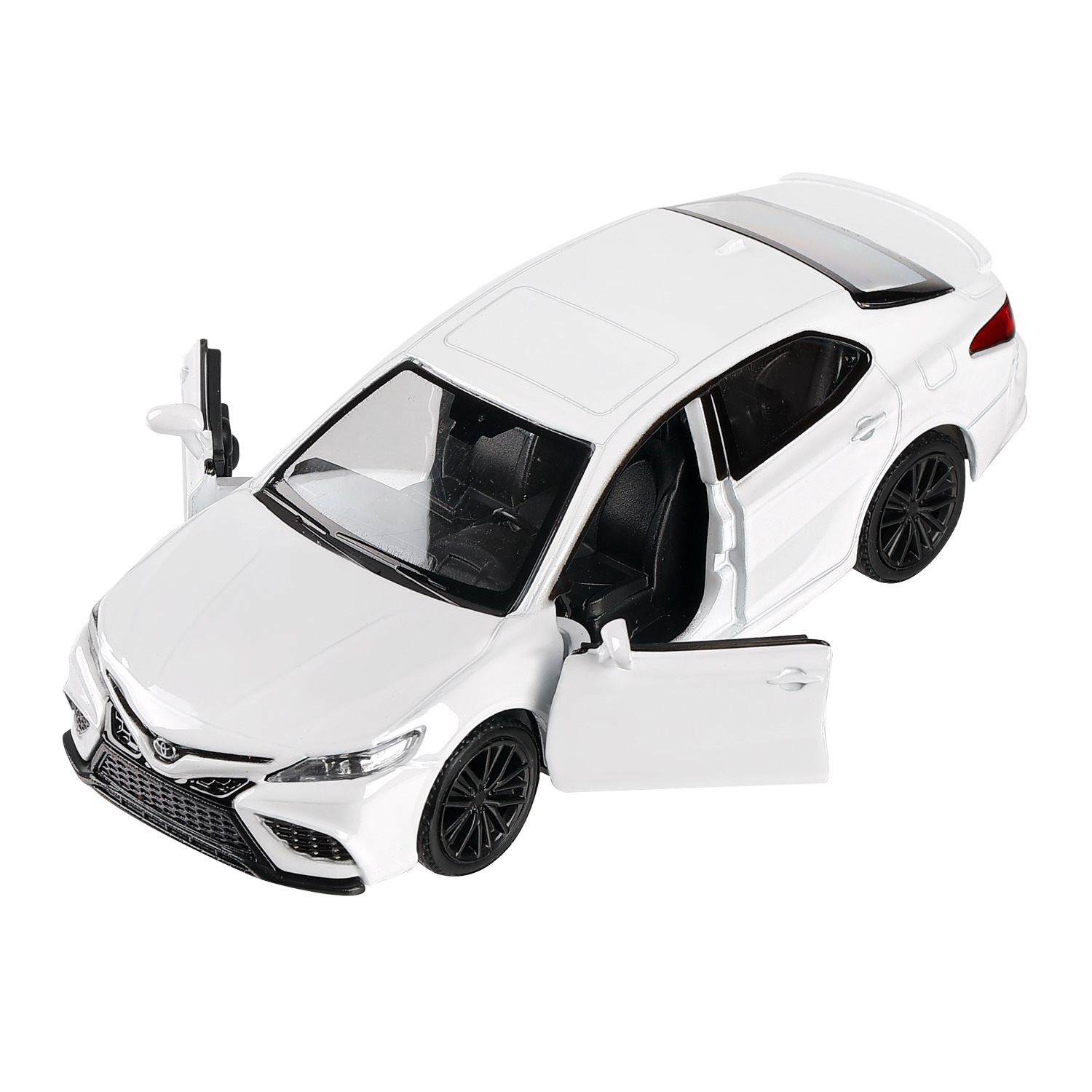 Автомобиль Uni-Fortune Toyota 1:32 фрикционный белый 554063W - фото 5