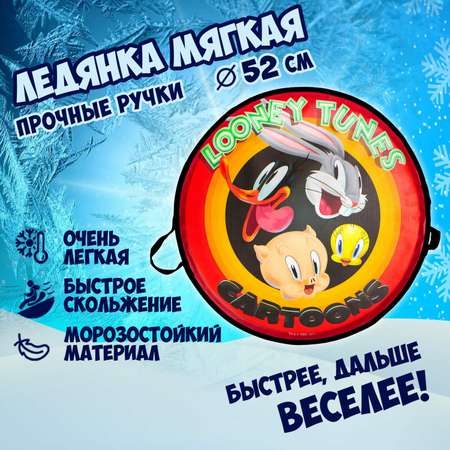 Ледянка мягкая 1TOY Looney Tunes 52 сантиметров круглые