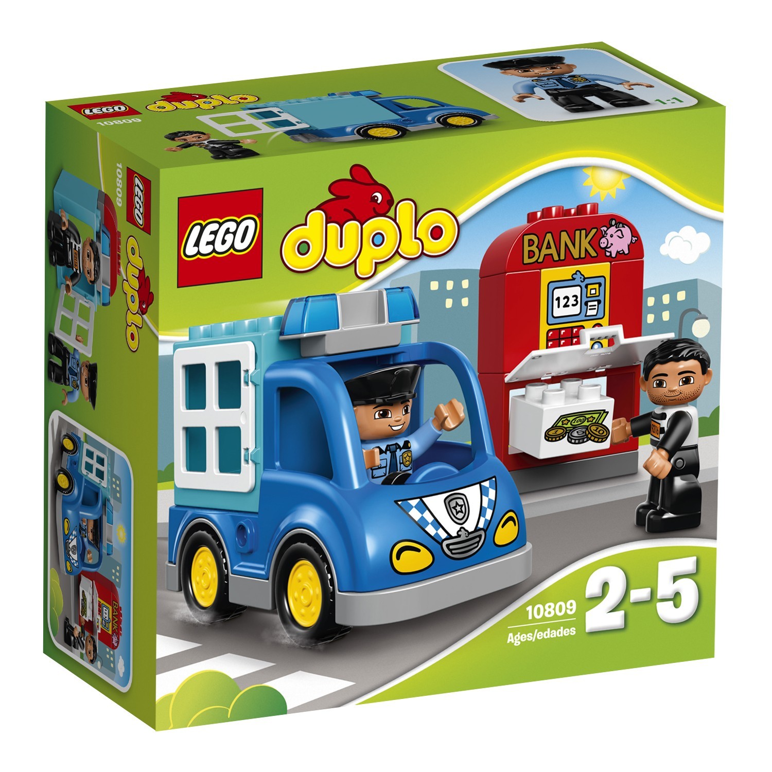 Конструктор LEGO DUPLO Town Полицейский патруль (10809) купить по цене 999  ₽ в интернет-магазине Детский мир