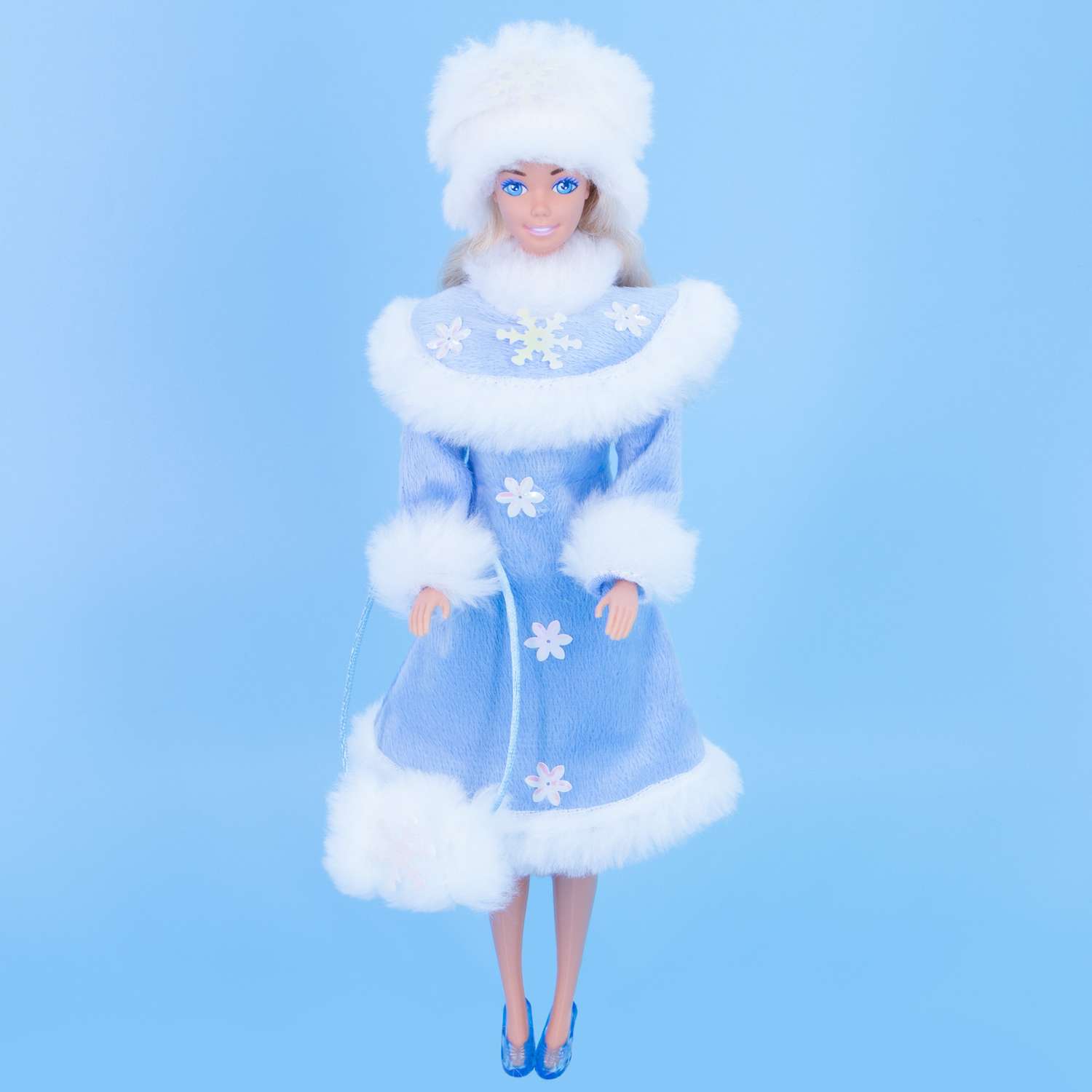 Одежда для куклы Модница Костюм Снегурочки 29 см голубой 1405голубой - фото 1