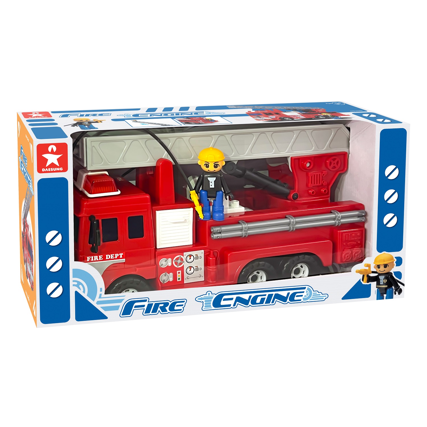 Набор игровой Daesung пожарная машина со шлангом и фигуркой 40377 40377 - фото 6