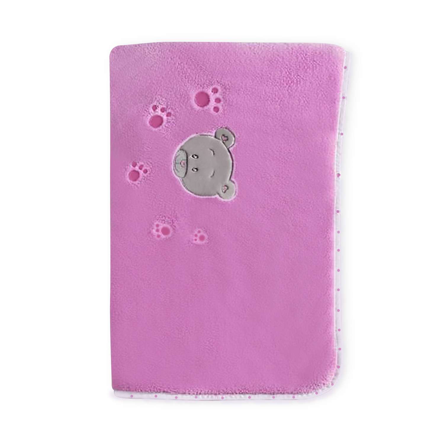 Плед велсофт Kidboo Cute Bear 80*120 см Розовый - фото 1
