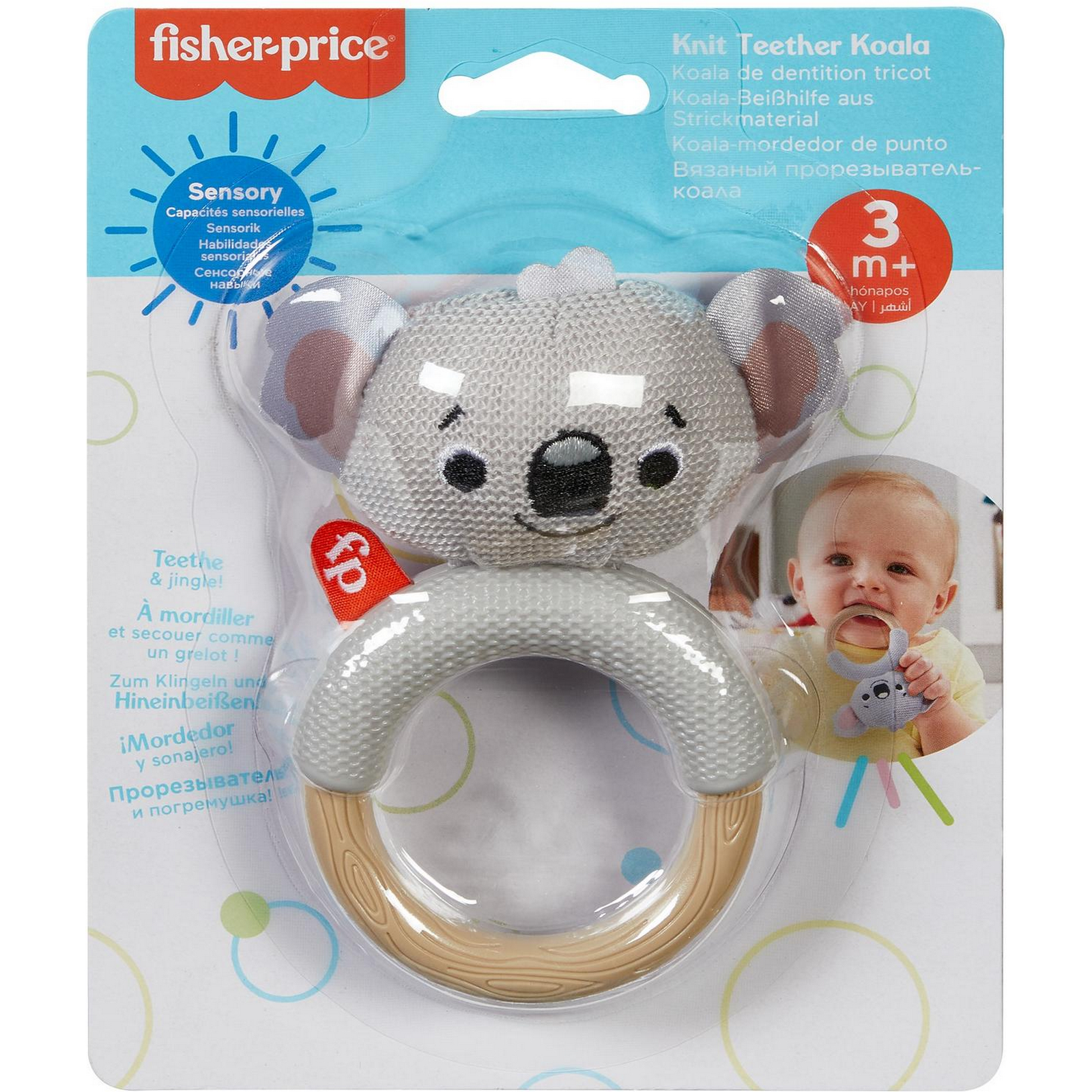 Прорезыватель-погремушка Fisher Price Панда GRR06 - фото 2