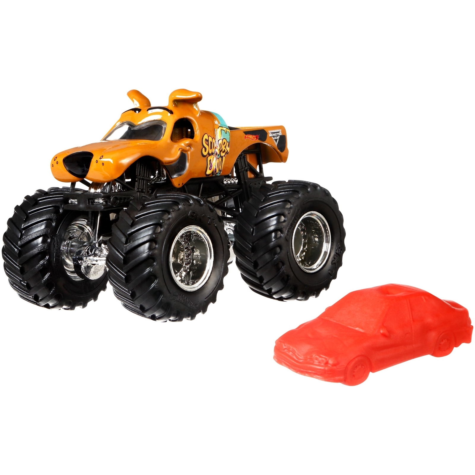 Машина Hot Wheels Monster Jam 1:64 Скуби-Ду FLX24 купить по цене 88 ₽ в  интернет-магазине Детский мир