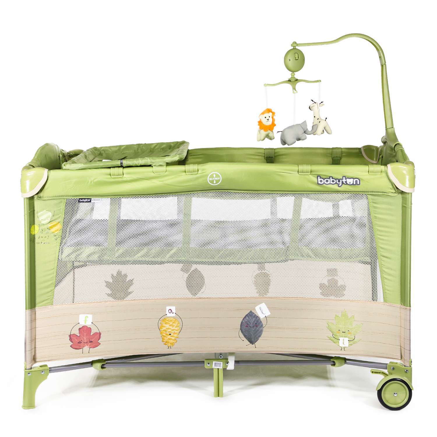 Манеж-кровать Babyton Dreamy Green P610 - фото 7