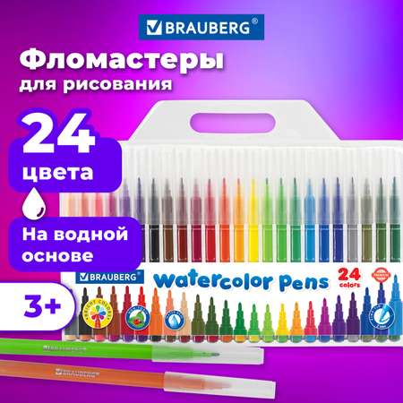 Фломастеры Brauberg Premium 24 цвета классические