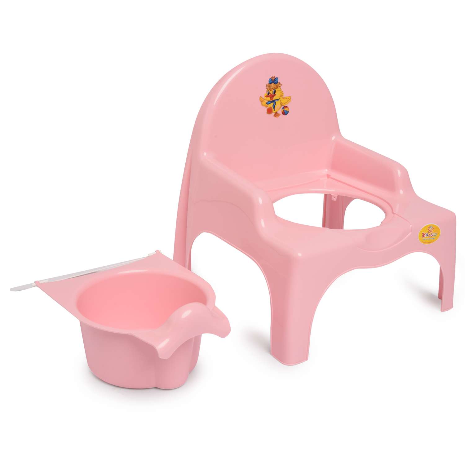 Стульчик детский Полимербыт туалетный Розовый - фото 3