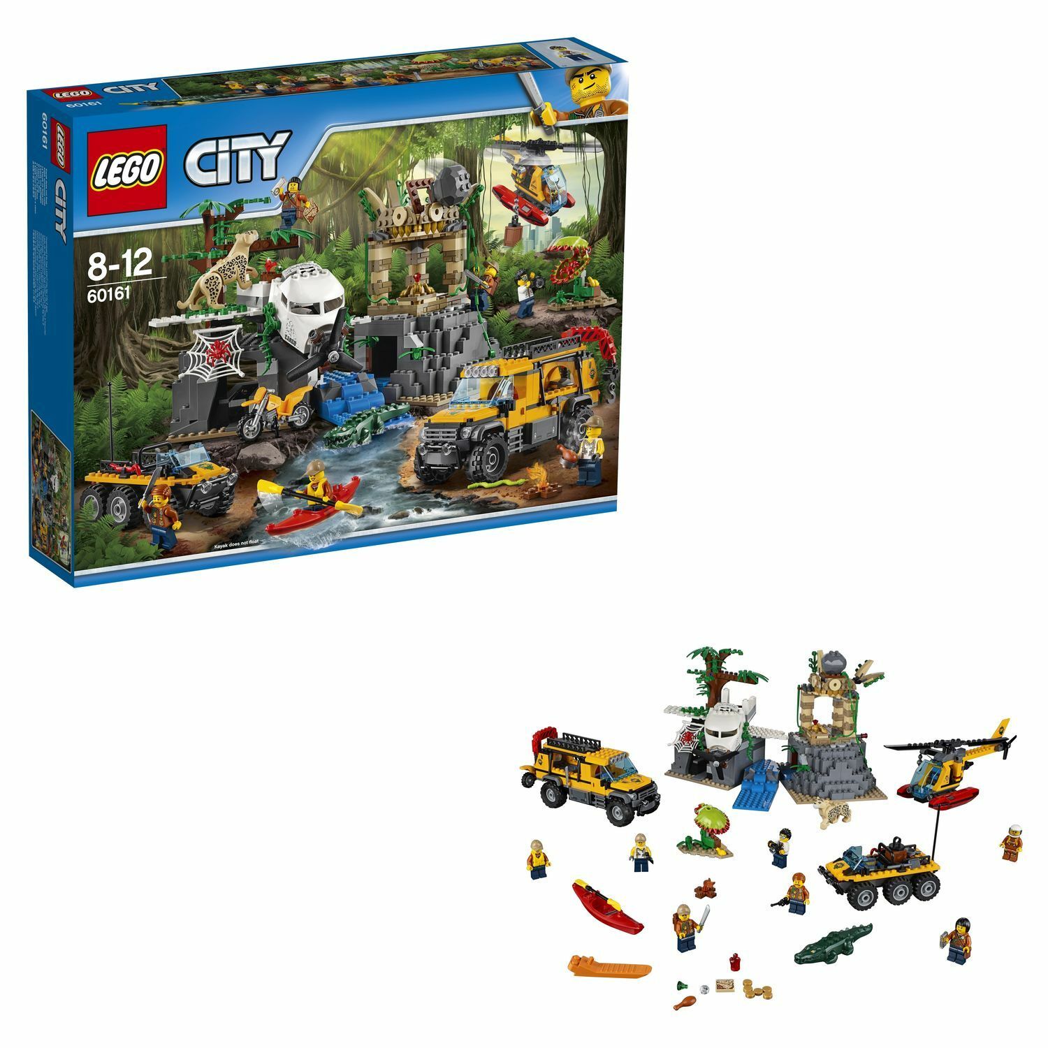 Конструктор LEGO City Jungle Explorers База исследователей джунглей (60161)  купить по цене 6999 ₽ в интернет-магазине Детский мир