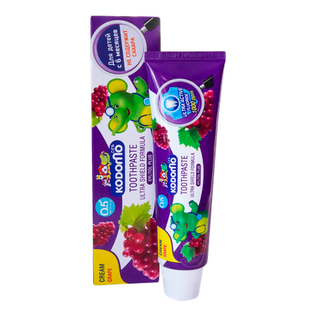 Зубная паста Lion Kodomo для детей с 6 месяцев с ароматом винограда 65 г