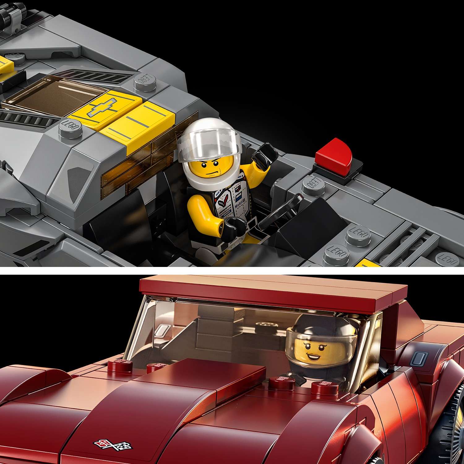 Конструктор LEGO Speed Champions Chevrolet Corvette C8.R Race Car and 1968 Chevrolet Corvette 76903 - фото 5
