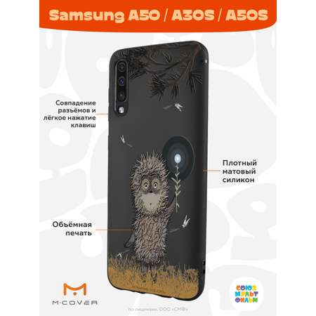 Силиконовый чехол Mcover для смартфона Samsung A50 A30S A50S Союзмультфильм Ежик в тумане и фонарик