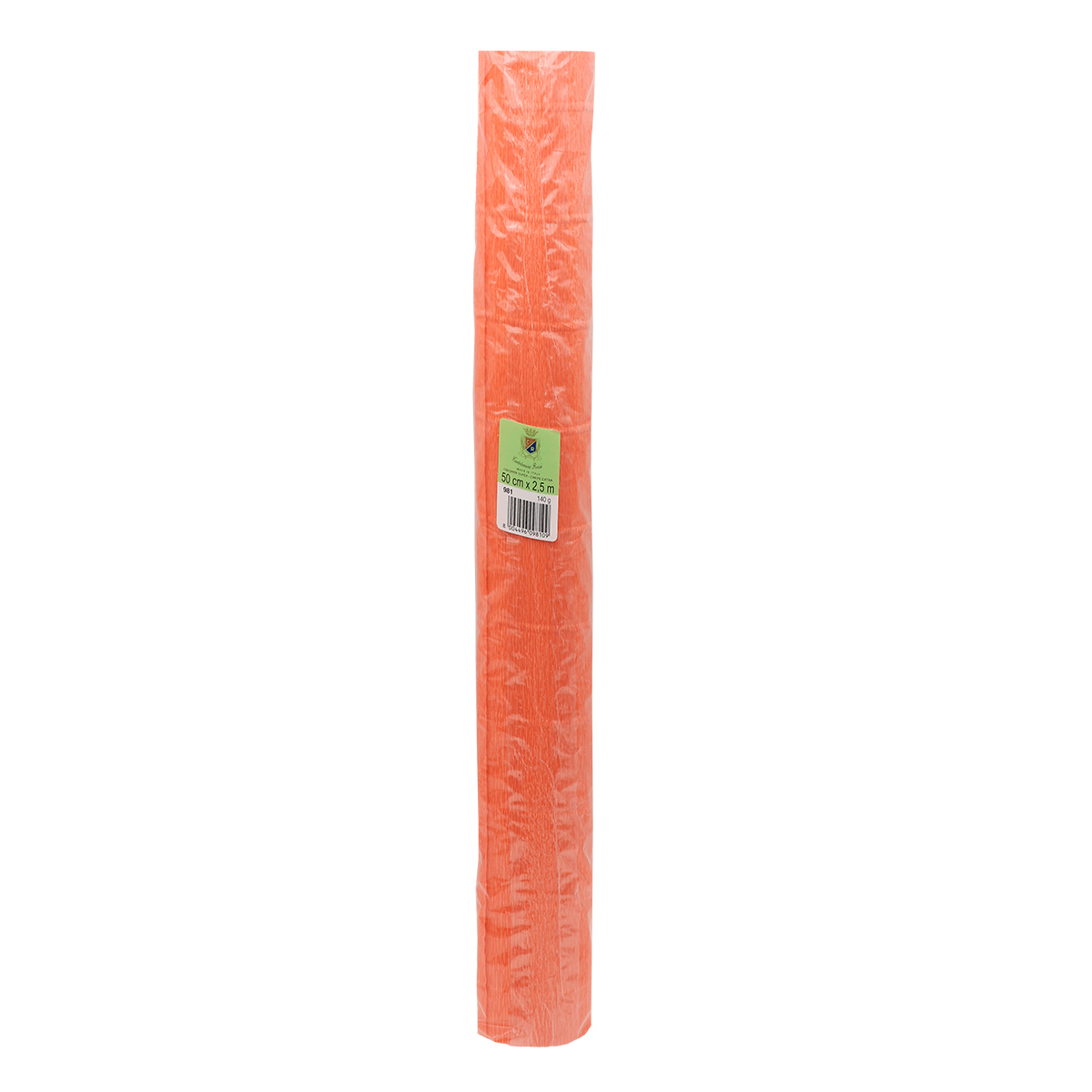 Бумага Айрис гофрированная креповая для творчества 50 см х 2.5 м 140 гр оранжевая - фото 4