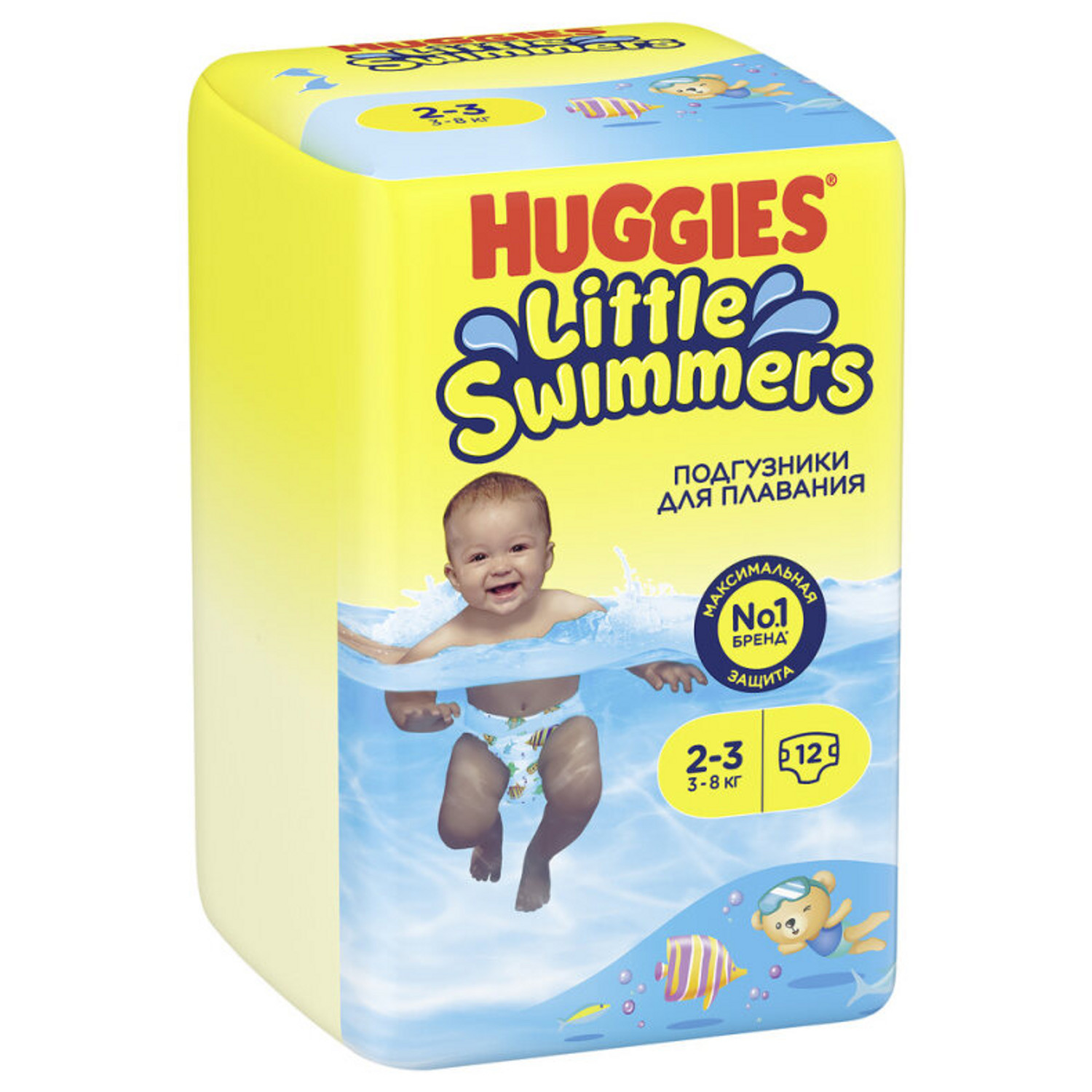 Подгузники для плавания Huggies Little Swimmers 2-3 3-8кг 12шт