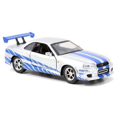 Машинка Fast and Furious Jada 1:32 2002 Nissan Skyline Gtr R34-Silver-Free Rolling 97184