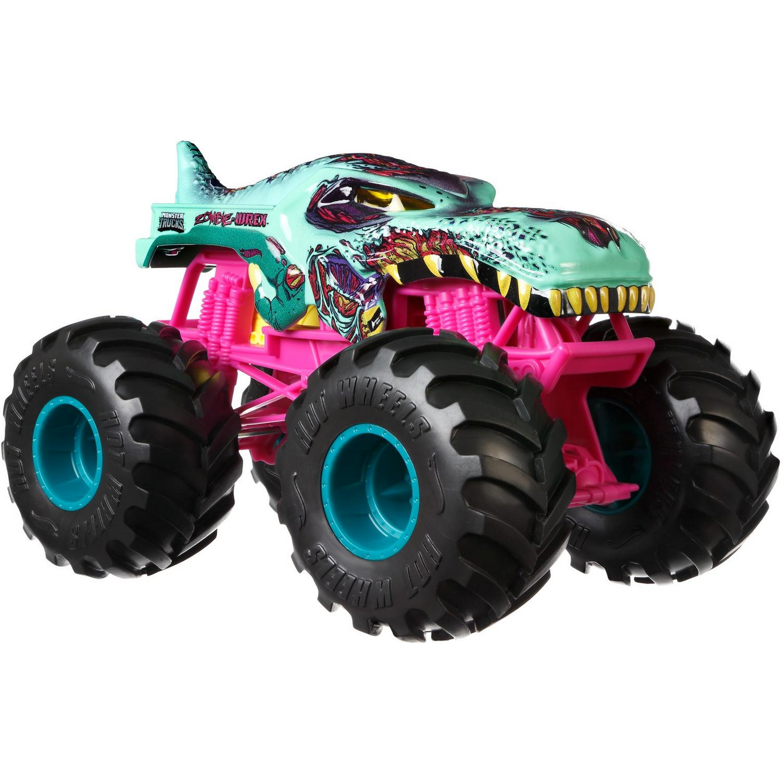 Машинка Hot Wheels Monster Trucks большой Зомби Рекс GWL13 FYJ83 - фото 3