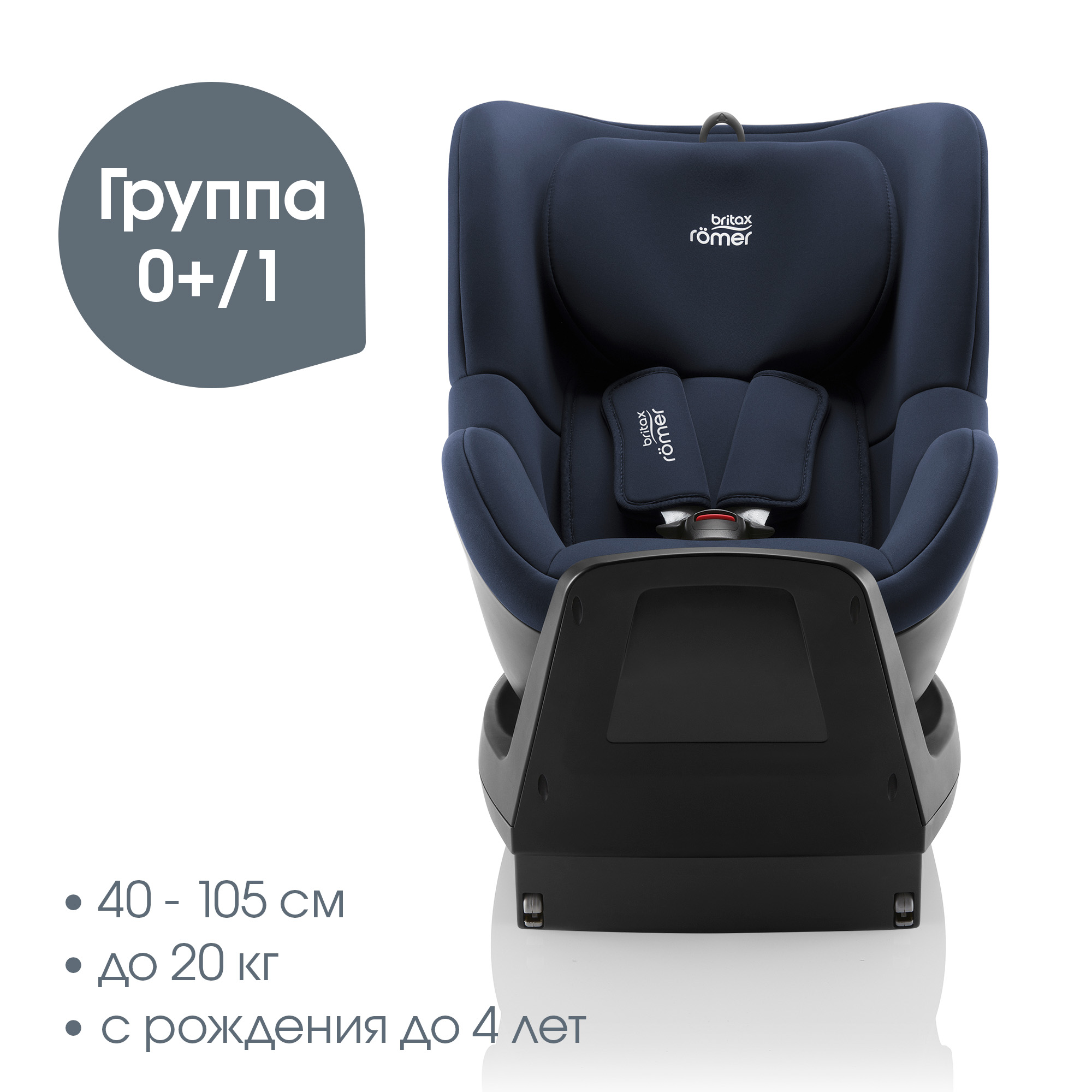 Автокресло Britax Roemer Dualfix Plus Moonlight Blue Isofix 0+/1 (0-18 кг) - фото 2