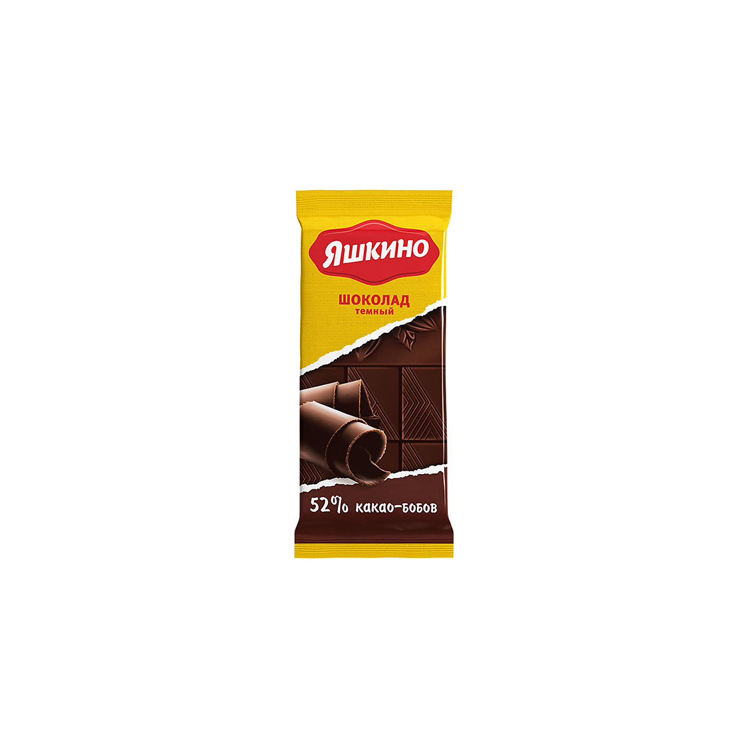 Шоколад Яшкино тёмный содержание какао 52% 90 г 7 шт - фото 1