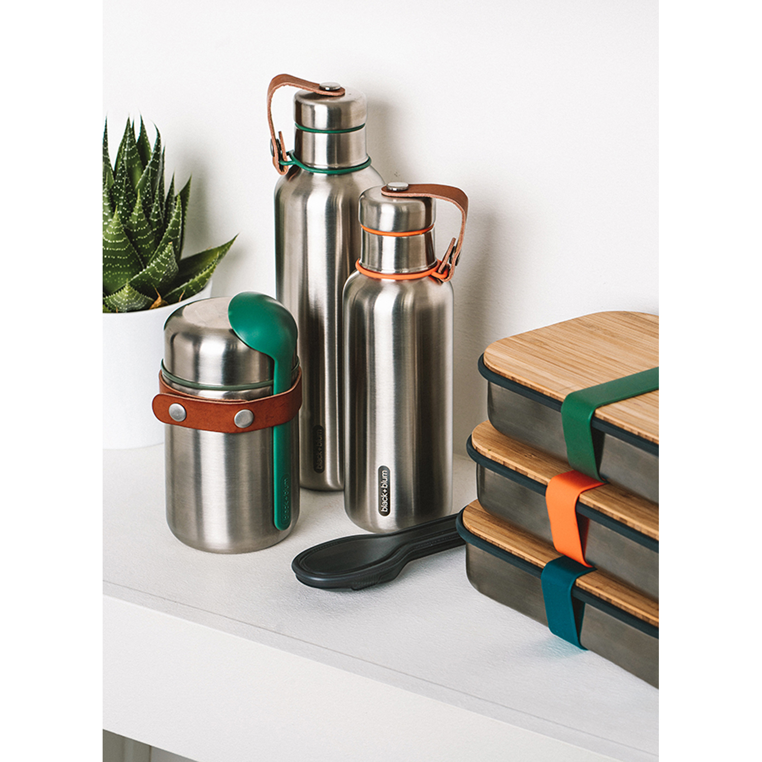 Термос для горячего Black+Blum Food Flask оливковый - фото 6