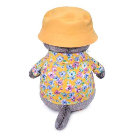 Мягкая игрушка BUDI BASA Кот Басик в панаме 19 см BB007