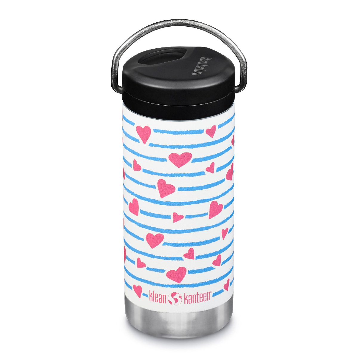 Термокружка Klean Kanteen TKWide Twist Cap 12oz 355 мл Heart Stripe - фото 3