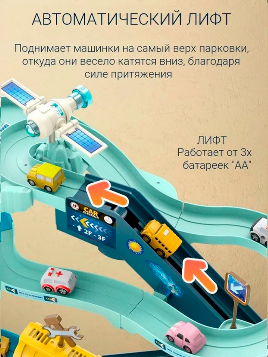 Игровой центр Марсианская база SHARKTOYS развивающий автотрек парковка 4  машинки летающая тарелка купить по цене 3101 ₽ в интернет-магазине Детский  мир