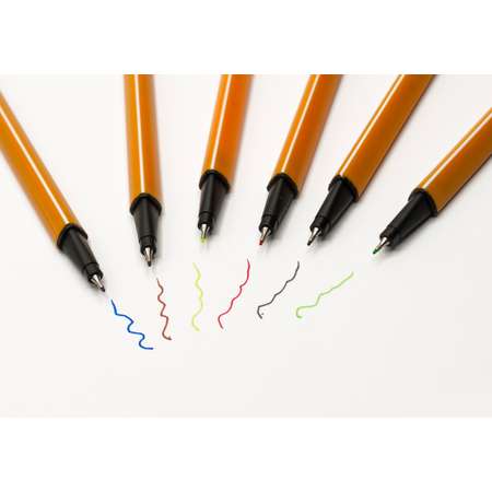Цветные ручки SILWERHOF капиллярные ассорти 6 шт