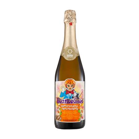 Детское шампанское Absolute Nature Волшебное виноградно-персиковое 0.75 л. на день рождения