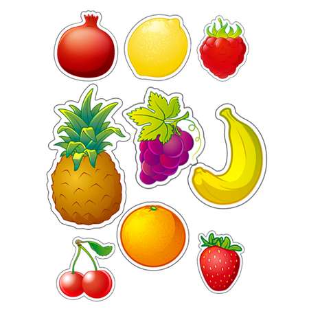 Игры на магнитах Рыжий кот фрукты овощи и ягоды