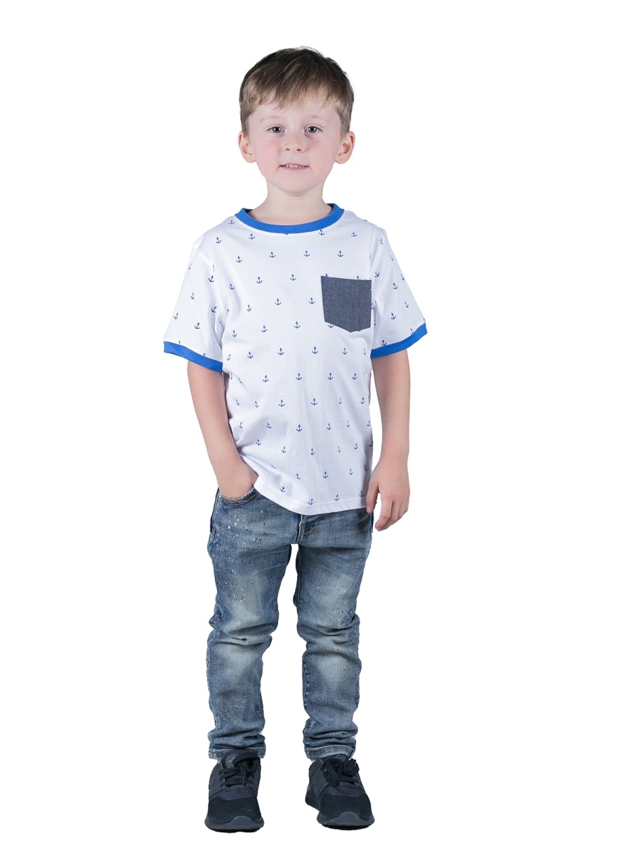 Футболка Little Beetle SS18-ok 1.9/белый - фото 1