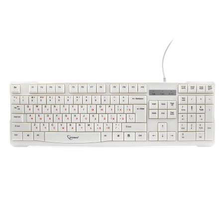 Клавиатура Gembird KB-8352U, USB, белый, доп, клавиша backspace, 105 клавиш