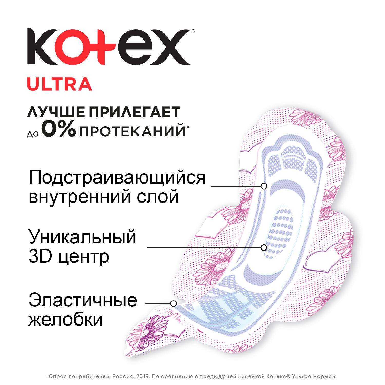 Прокладки гигиенические Kotex Ultra Нормал 10шт - фото 6