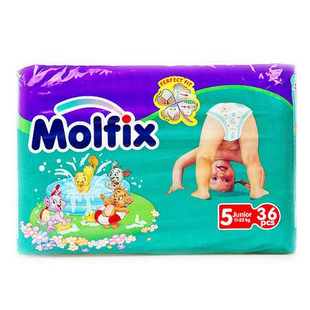 Подгузники Molfix 36 шт. 5