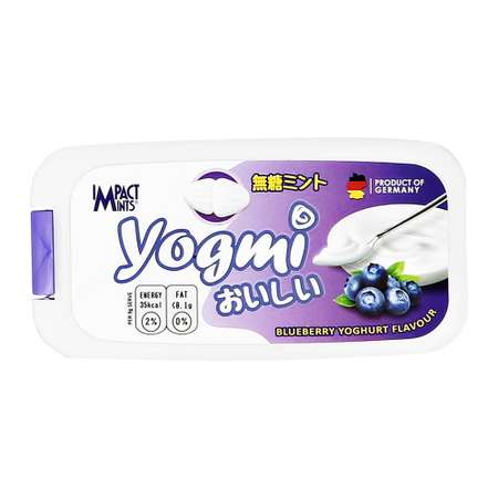 Освежающие драже IMPACT Mints Yogmi без сахара со вкусом йогурта с голубикой 9 г
