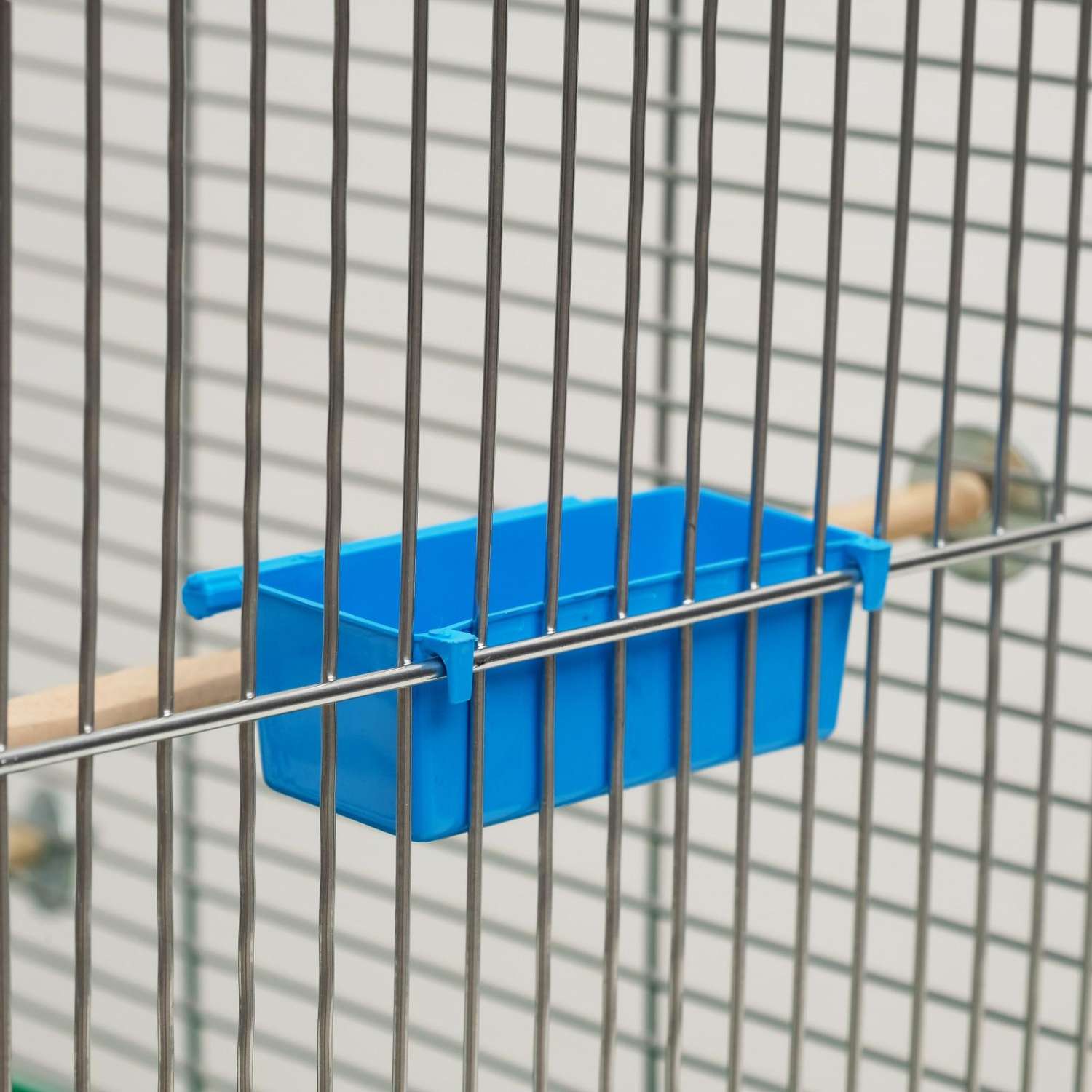 Клетка для птиц Пижон хром укомплектованная 41х30х76 см изумрудная - фото 4