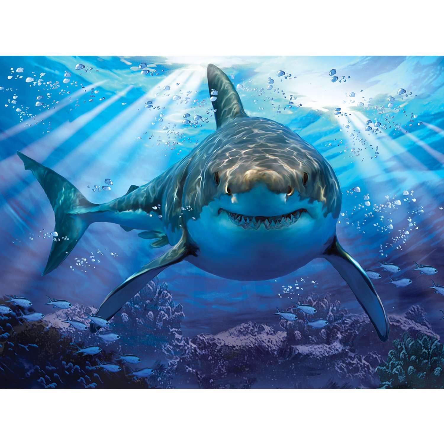 3D Пазл Prime 3D Стерео-пазл Prime 3D Большая белая акула 500 деталей 61х46 см - фото 1