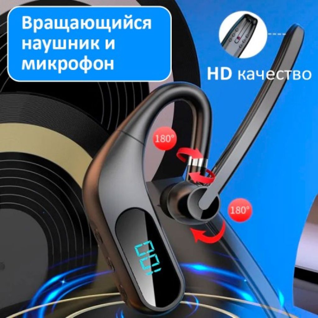 Беспроводная гарнитура BandRate Smart BRSKJ12BB черная - фото 2