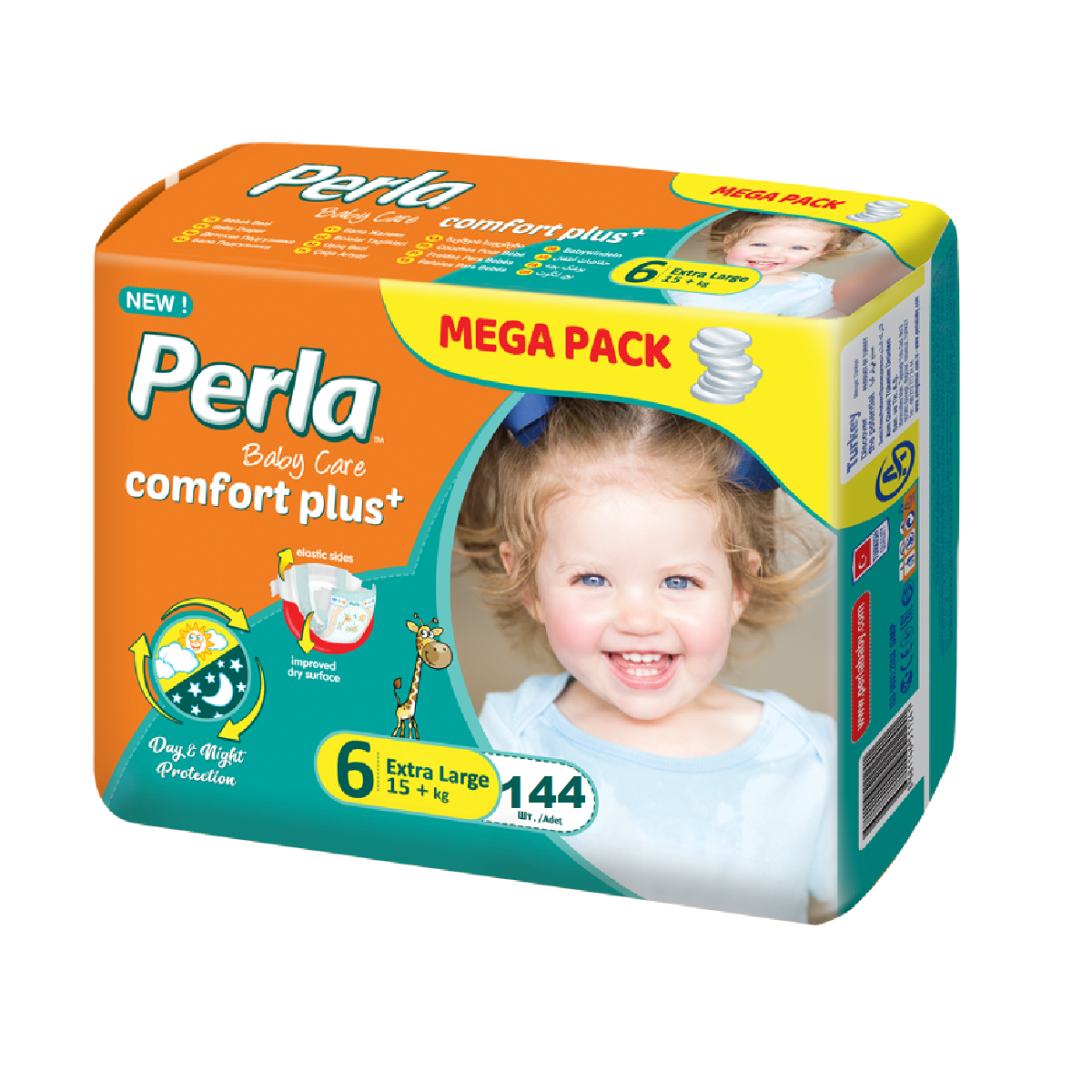 Подгузники Perla 144 шт. XL - фото 1