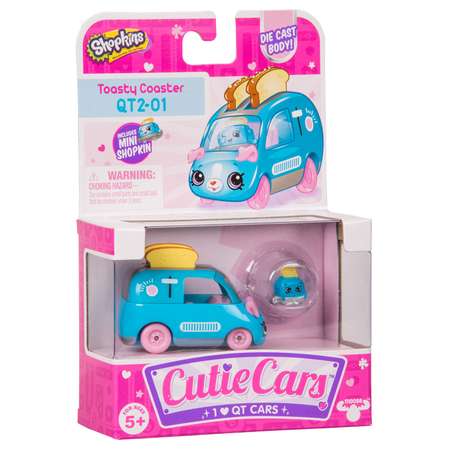 Машинка Cutie Cars с мини-фигуркой Shopkins S3 Тости Тостер