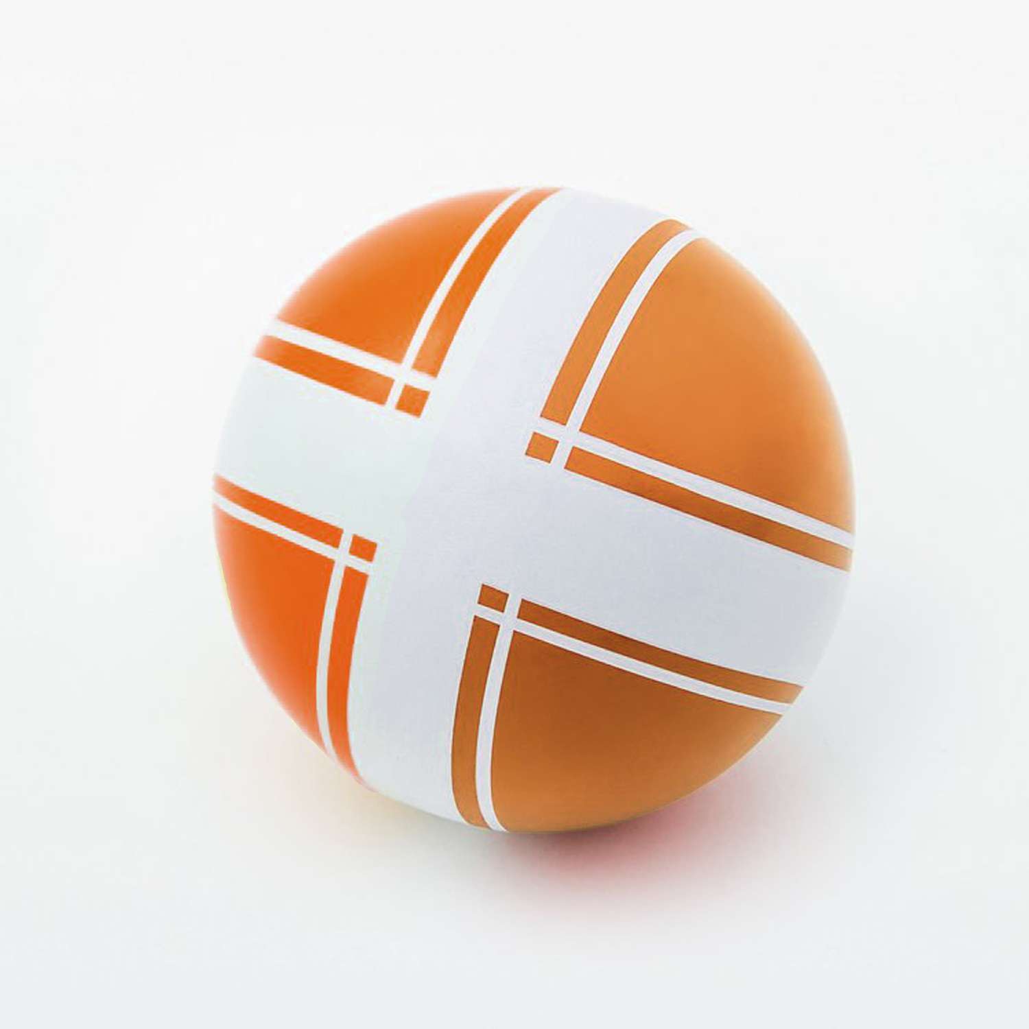 Мяч ЧАПАЕВ диаметр 75 мм «Крестики нолики» оранжевый - фото 2