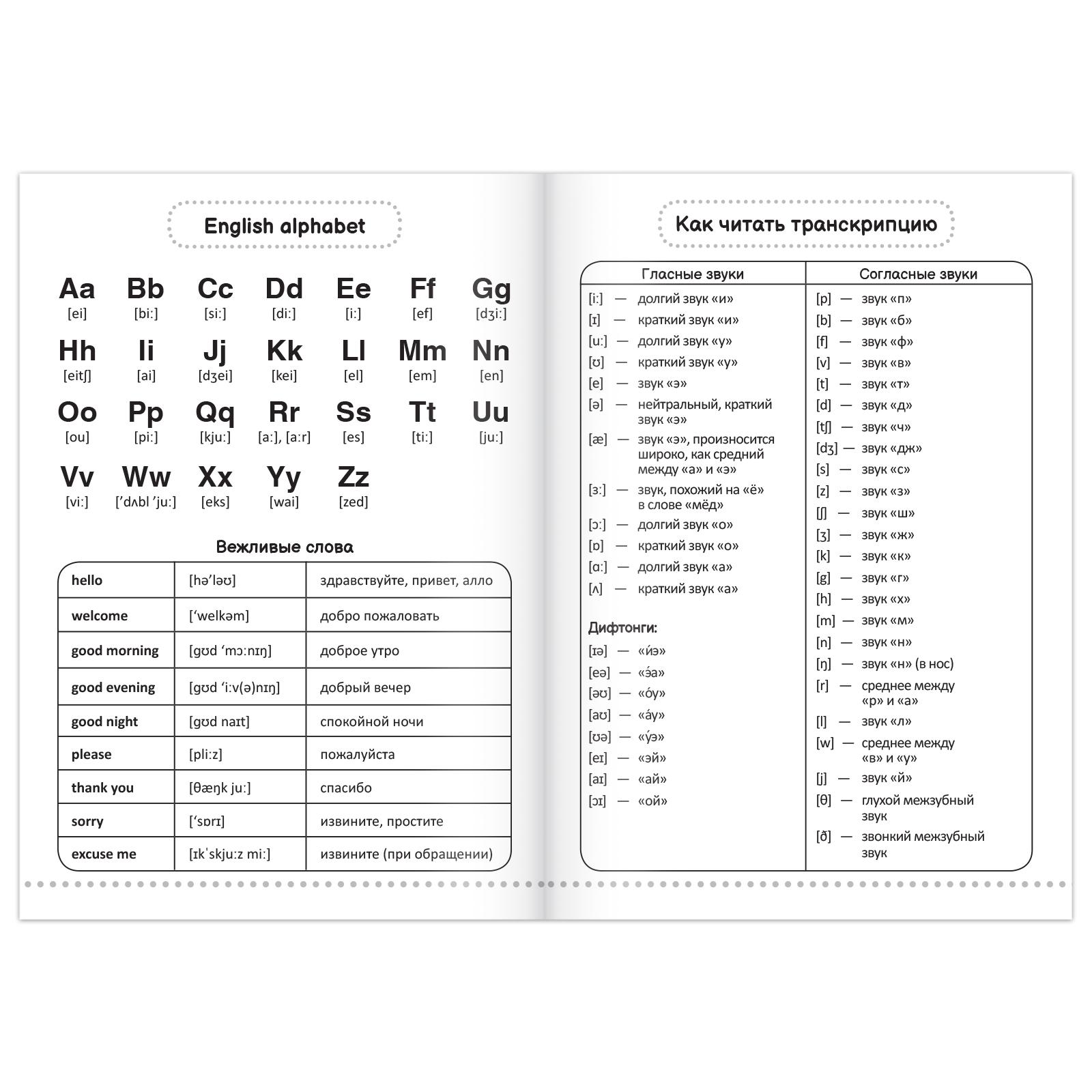 Словарь Буква-ленд для записи английских слов English notebook. «Бульдог» 52 страниц - фото 2