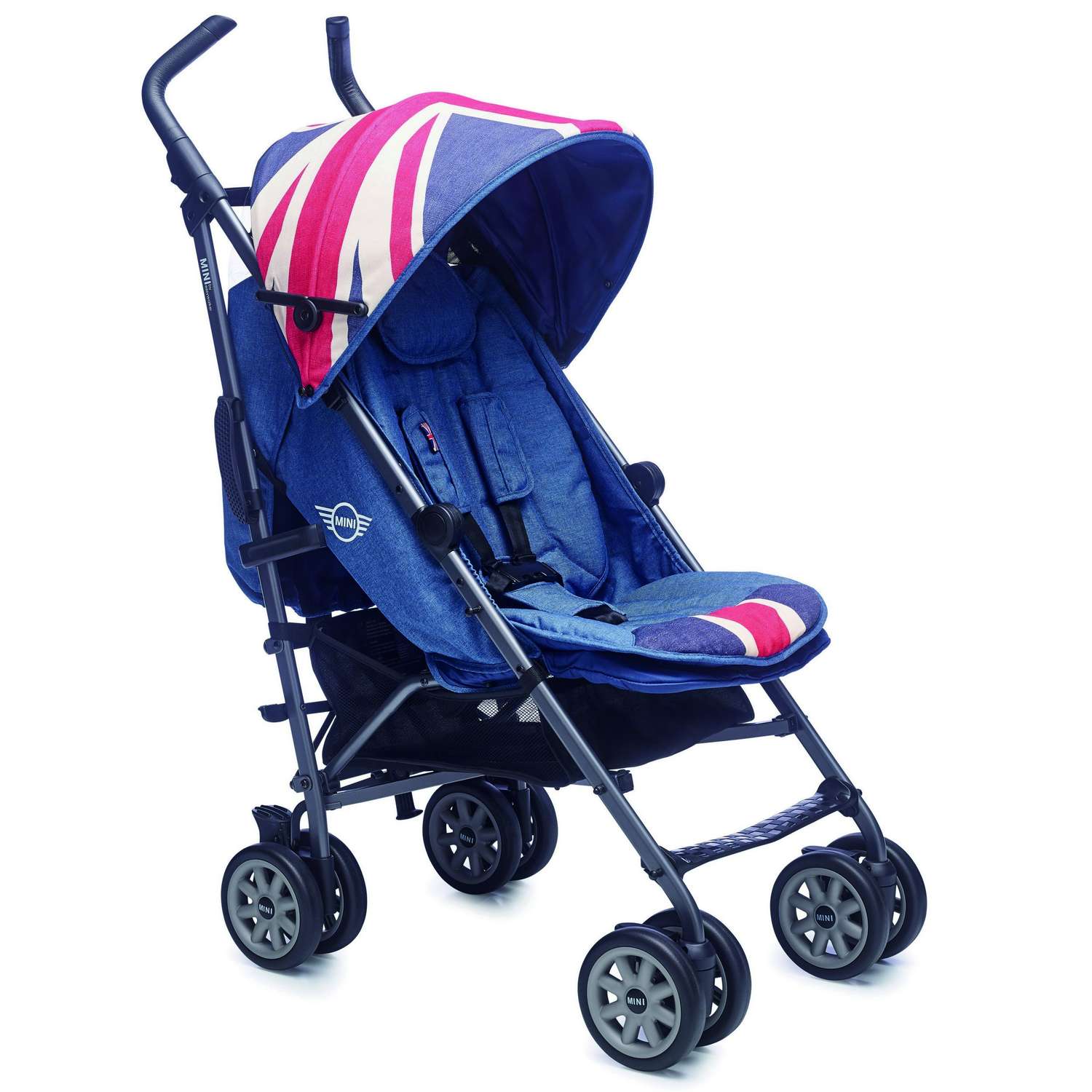 Коляска Easywalker Mini Buggy XL Union Jack Vintage c бампером - фото 1