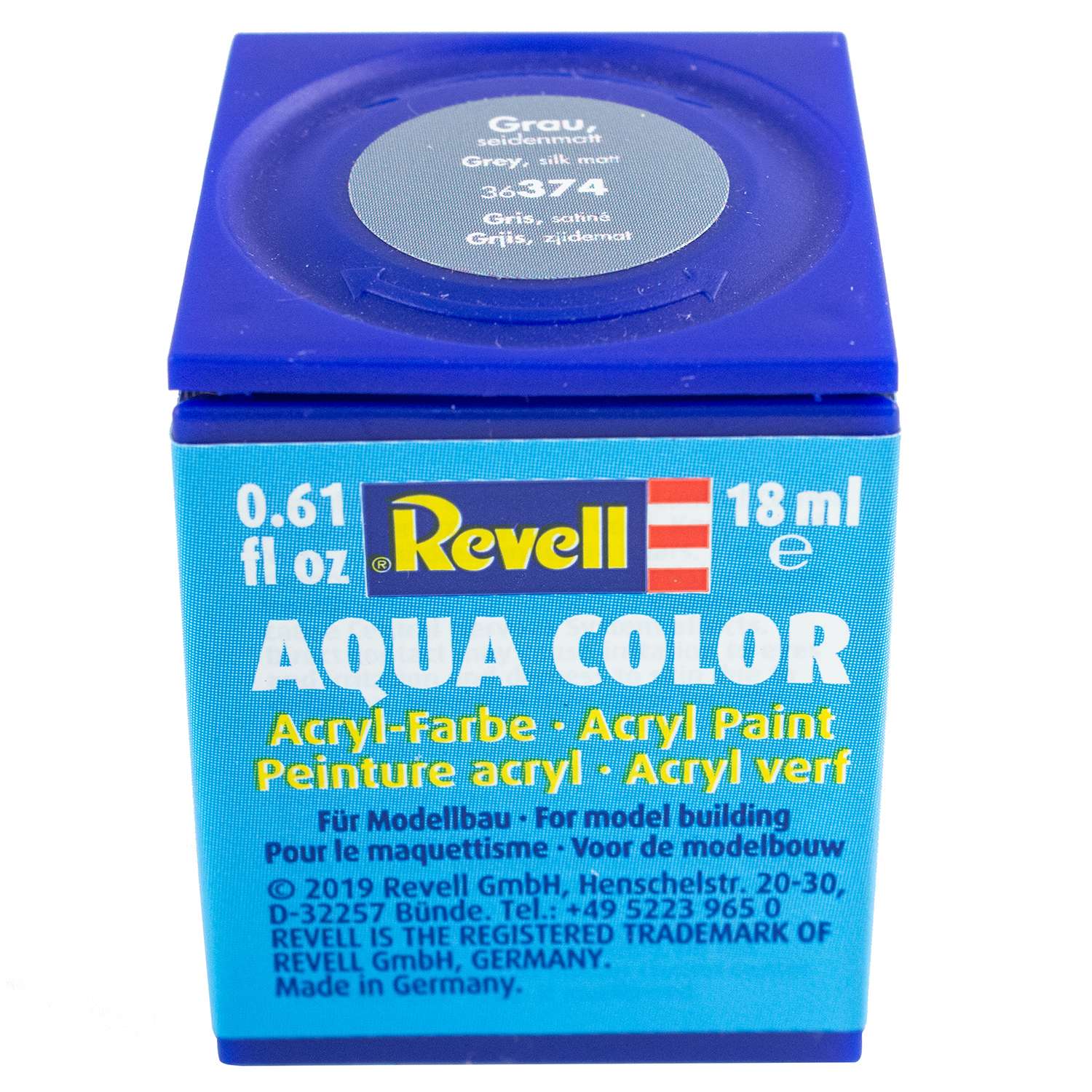 Аква-краска Revell серая шелковисто-матовая 36374 - фото 1