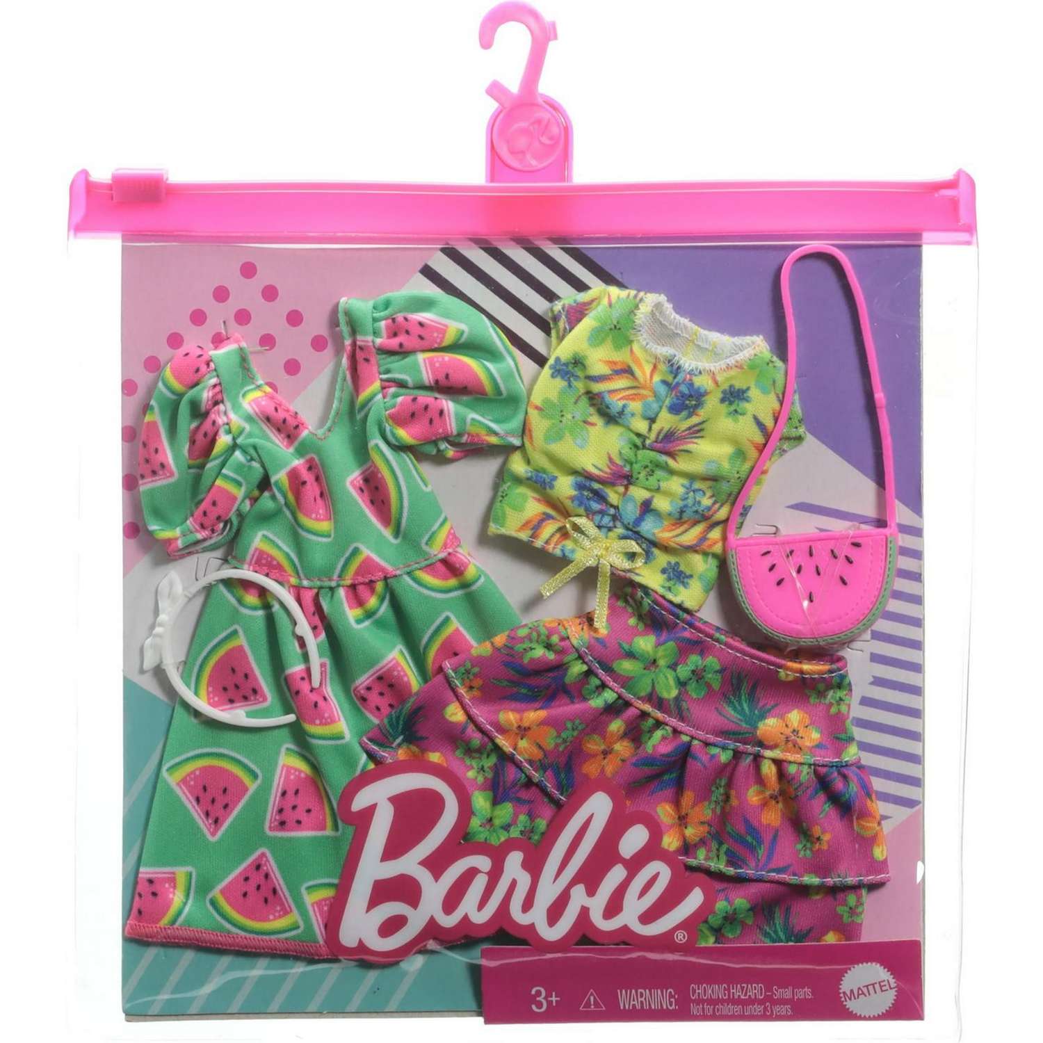 Одежда для куклы Barbie 2 комплекта+аксессуары 3 GRC85 GWC32 - фото 2
