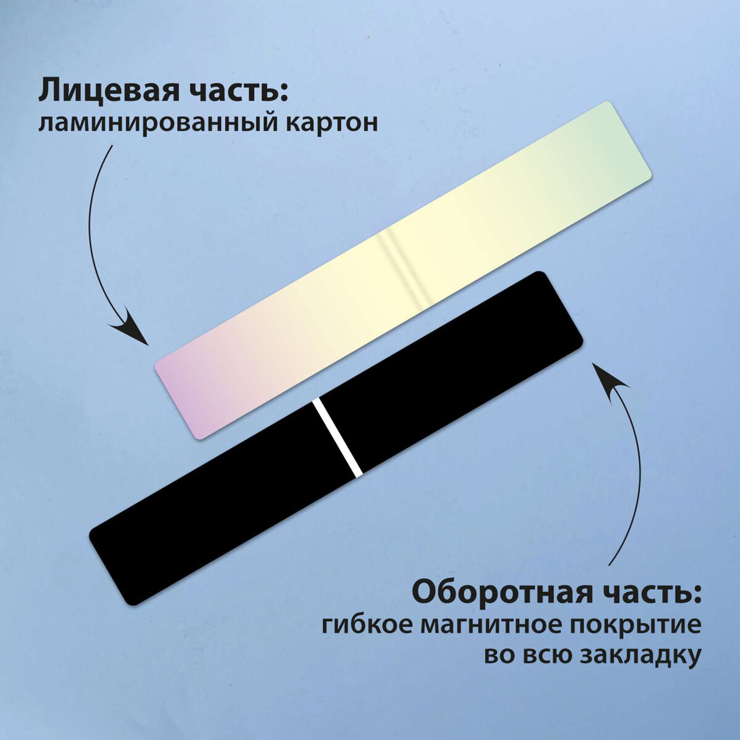 Закладки канцелярские Brauberg магнитные для книг учебников и тетрадей 12шт - фото 2