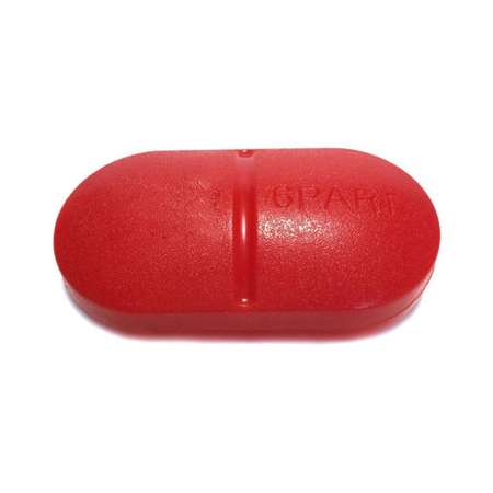 Контейнер для таблеток Uniglodis карманный 6 отделений красный