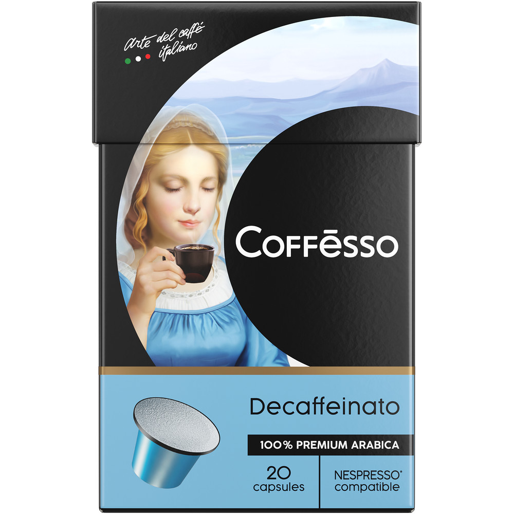 Кофе в капсулах Coffesso Decaffeinato капсула 100 гр 20 шт по 5 гр - фото 2