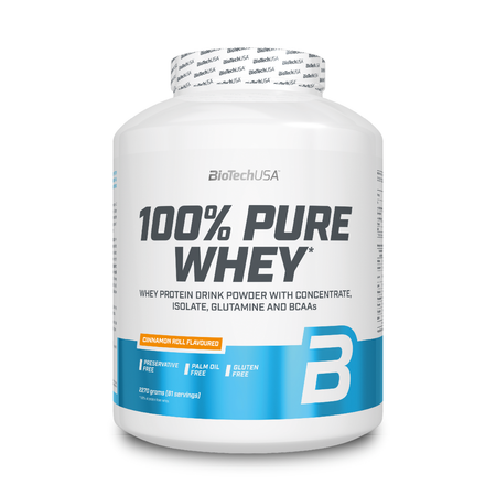 Протеин BiotechUSA 100% Pure Whey 2270 г. Булочка с корицей