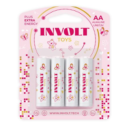 Щелочные элементы питания INVOLT Toys girl AA