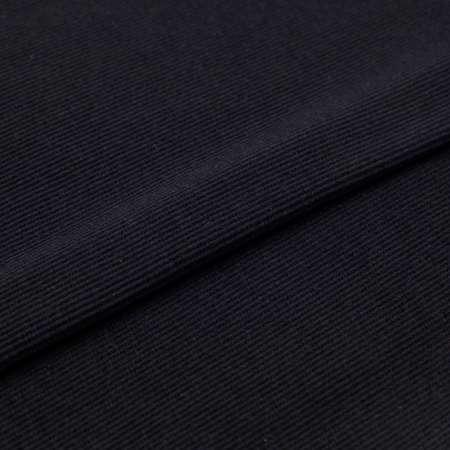 Ткань Совушка трикотаж кашкорсе с лайкрой для творчества 25х59 см черный