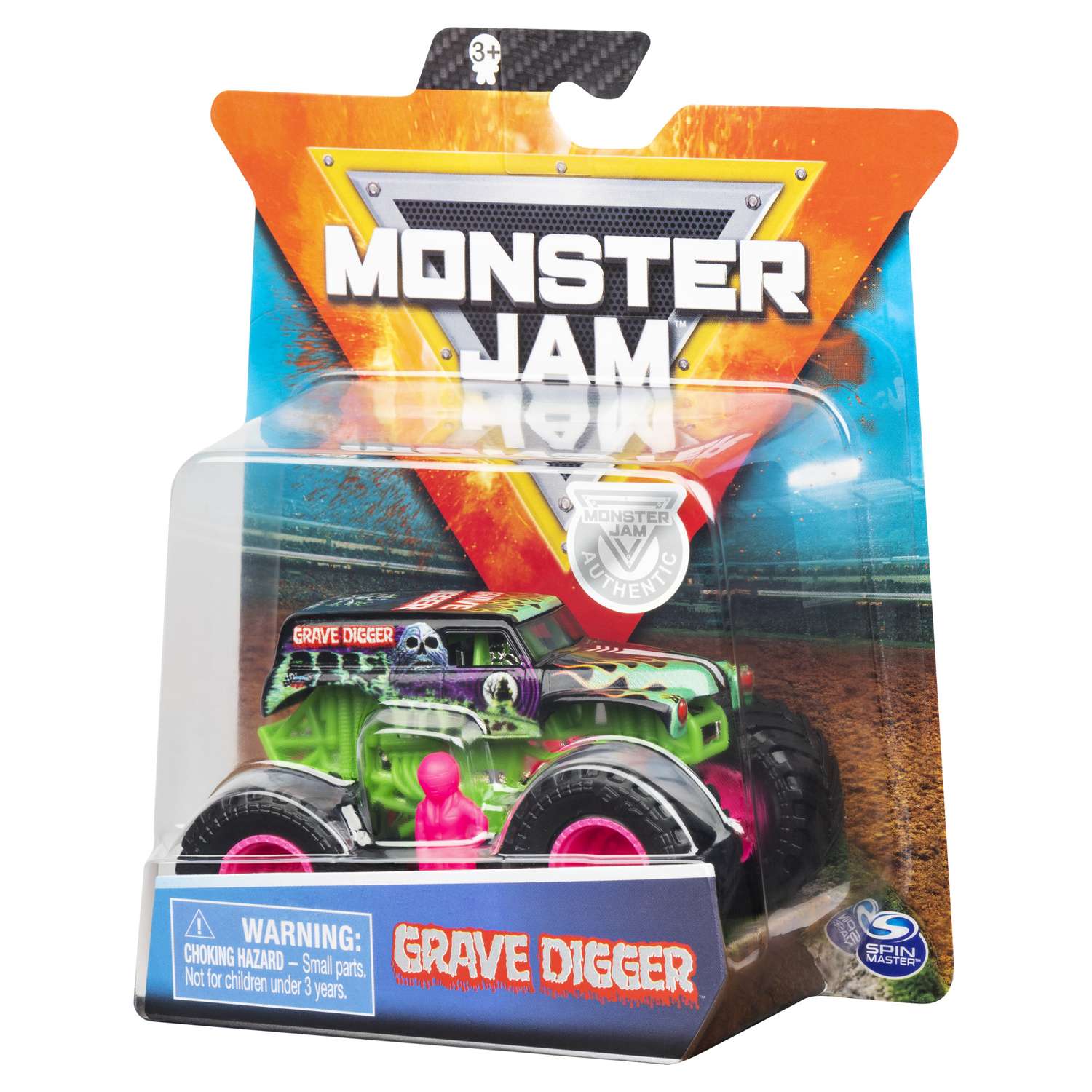 Машинка Monster Jam 1:64 Grave Digger 6044941/20116893 6044941 - фото 3